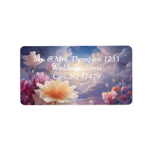 神仙界の花 ラベル (正面)