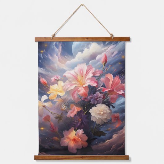 神仙界の花 吊り下げ型タペストリー (正面2)