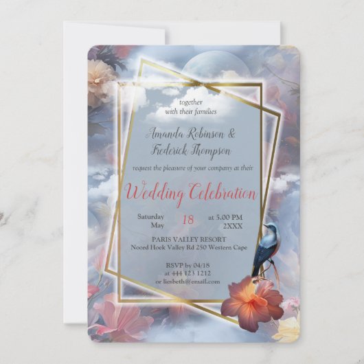 神仙界の花 招待状 (正面)