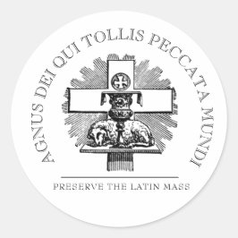 神伝統的のカトリックのラテンのミサ子羊 ラウンドシール