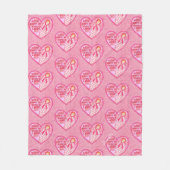 神保の愛の中で安全パーソナライズされた フリースブランケット (正面)