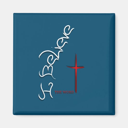 神信じの言葉 マグネット (正面)