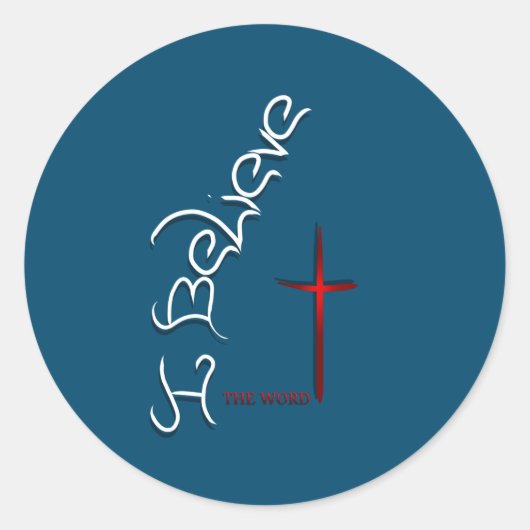 神信じの言葉 ラウンドシール (正面)
