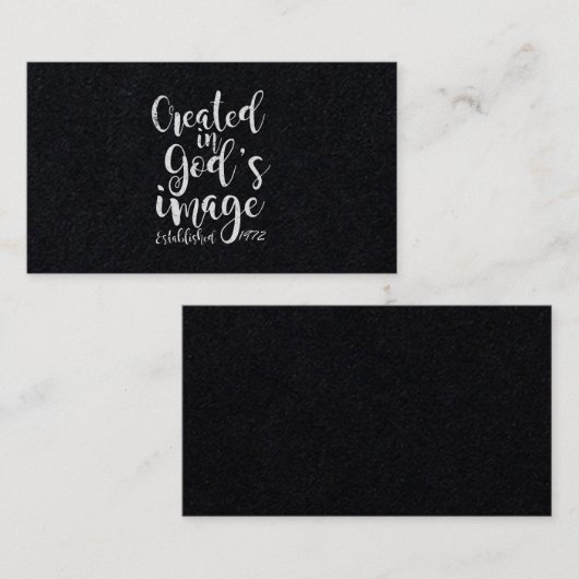 神像1972年50誕生日 名刺 (正面/裏面)