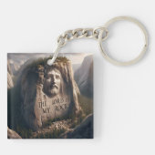 神像：主は私の岩 キーホルダー (裏面)