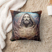 神像：主は私の岩 クッション (ブランケット)