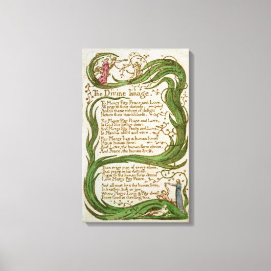 神像、無垢の歌から、1789年 キャンバスプリント (正面)