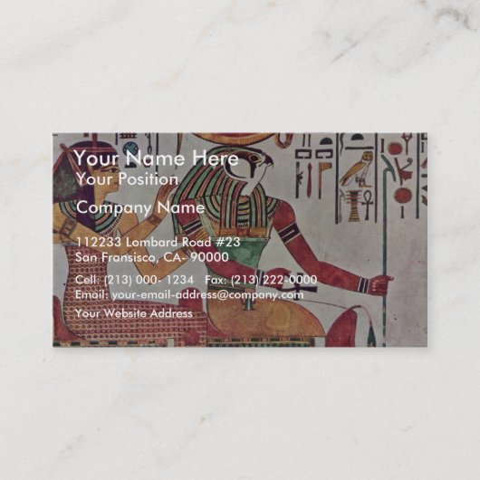 神再Harakleti AmentitおよびThの女神 名刺 (正面)