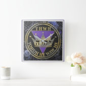 神勝王室の陶瓦 スクエア壁時計 (ホーム)