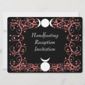 神及び女神のウィッカ信者の披露宴の招待状 招待状 (裏面)