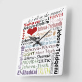 神地下鉄の芸術の名前 スクエア壁時計 (傾斜)