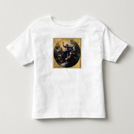 神天使によって運ばれる父 トドラーTシャツ (正面)