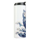 神奈川から流れ落ちる猫の波 タンブラー (回転左)