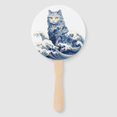 神奈川から流れ落ちる猫の波 ハンドファン (正面)