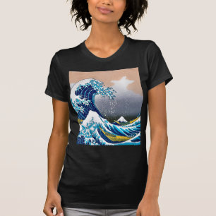 神奈川によってすごい高リゾリューションを離れた素晴らしい波 Tシャツ