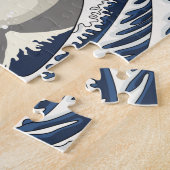 神奈川のすばらしいサーファー ジグソーパズル (側面)