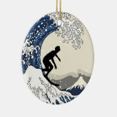 神奈川のすばらしいサーファー セラミックオーナメント (右)