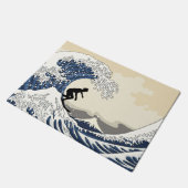 神奈川のすばらしいサーファー ドアマット (アングル)