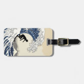 神奈川のすばらしいサーファー ラゲッジタグ (正面横)