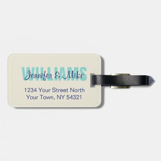 神奈川のカスタムな荷物のラベルを離れた素晴らしい波 ラゲッジタグ (裏面横)