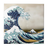 神奈川のギフトを離れて素晴らしい波をカスタマイズ タイル (正面)