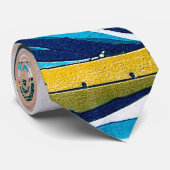 神奈川のベクトルHDを離れた素晴らしい波 ネクタイ (ロール)