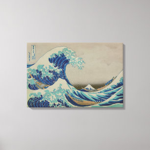 神奈川の日本人のWoodblockの芸術の素晴らしい波 キャンバスプリント