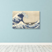 神奈川の波の下 – The 素晴らし Wave キャンバスプリント (インサイチュ (ウッドフロア))
