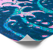 神奈川の素晴らし夕日から流れる気流美波 ポスター (角)