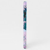 神奈川の素晴らし夕日から流れる気流美波 iPhoneケース (右側)