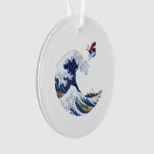神奈川の素晴らし波に乗る日本の オーナメント (正面)