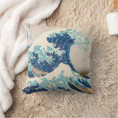 神奈川の装飾用クッションの素晴らしい波 クッション (ブランケット)