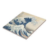 神奈川を離れた波の下 タイル (側面)