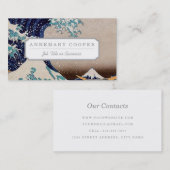 神奈川を離れた素晴らしい波の下 名刺 (正面/裏面)