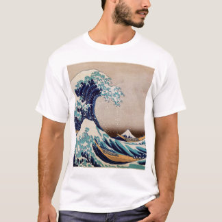 神奈川を離れた素晴らしい波の下 Tシャツ