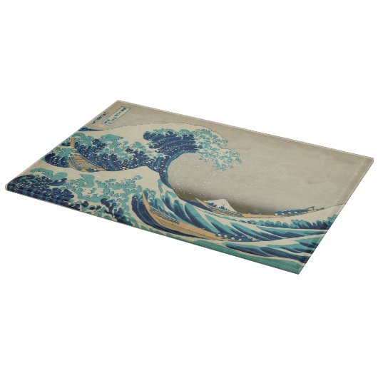 神奈川を離れた素晴らしい波 カッティングボード (角)