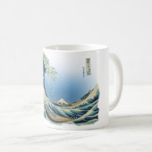 神奈川を離れた素晴らしい波 コーヒーマグカップ (正面右)