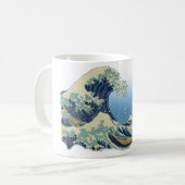 神奈川を離れた素晴らしい波 コーヒーマグカップ (正面左)