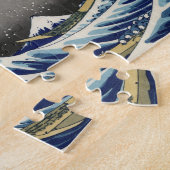 神奈川を離れた素晴らしい波 ジグソーパズル (側面)