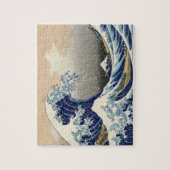 神奈川を離れた素晴らしい波 ジグソーパズル (縦)