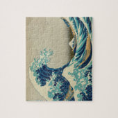 神奈川を離れた素晴らしい波 ジグソーパズル (縦)