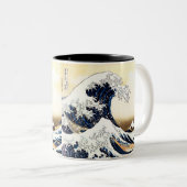 神奈川を離れた素晴らしい波 ツートーンマグカップ (正面右)