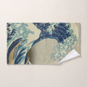 神奈川を離れた素晴らしい波 ハンドタオル (ハンドタオル)