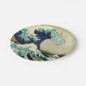 神奈川を離れた素晴らしい波 ペーパープレート (アングル)