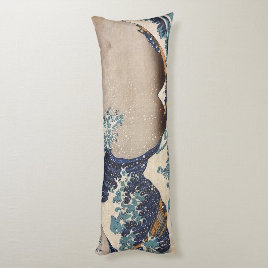 神奈川を離れた素晴らしい波 ボディピロー (裏面 (縦))