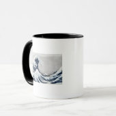 神奈川を離れた素晴らしい波 マグカップ (正面左)