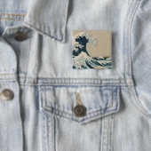 神奈川を離れた素晴らしい波 缶バッジ (インサイチュ)