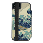 神奈川を離れた素晴らしい波 INCIPIO iPhoneウォレットケース (フォリオ裏面)