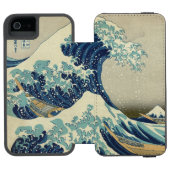 神奈川を離れた素晴らしい波 INCIPIO iPhoneウォレットケース (フォリオ Open)