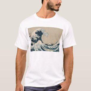 神奈川を離れた素晴らしい波 Tシャツ